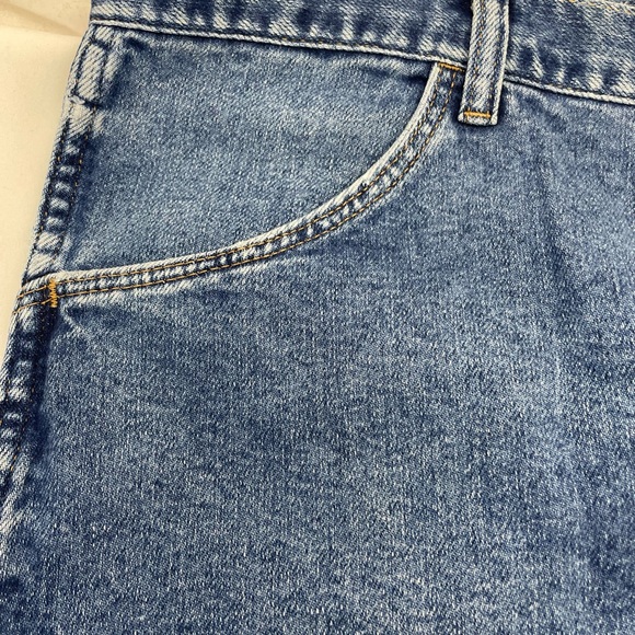 Ross Thomson Denim Jeans Blue Straight Medium Wash Flawed NWT Men's 38 W x 30 - Picture 6 of 14